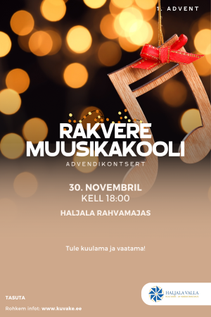 Rakvere muusikakooli advendikontsert 30. november kell 18:00
