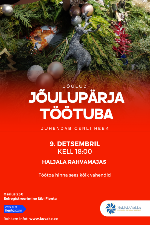 Jõulupärja töötuba 9. detsembril kell 18:00 