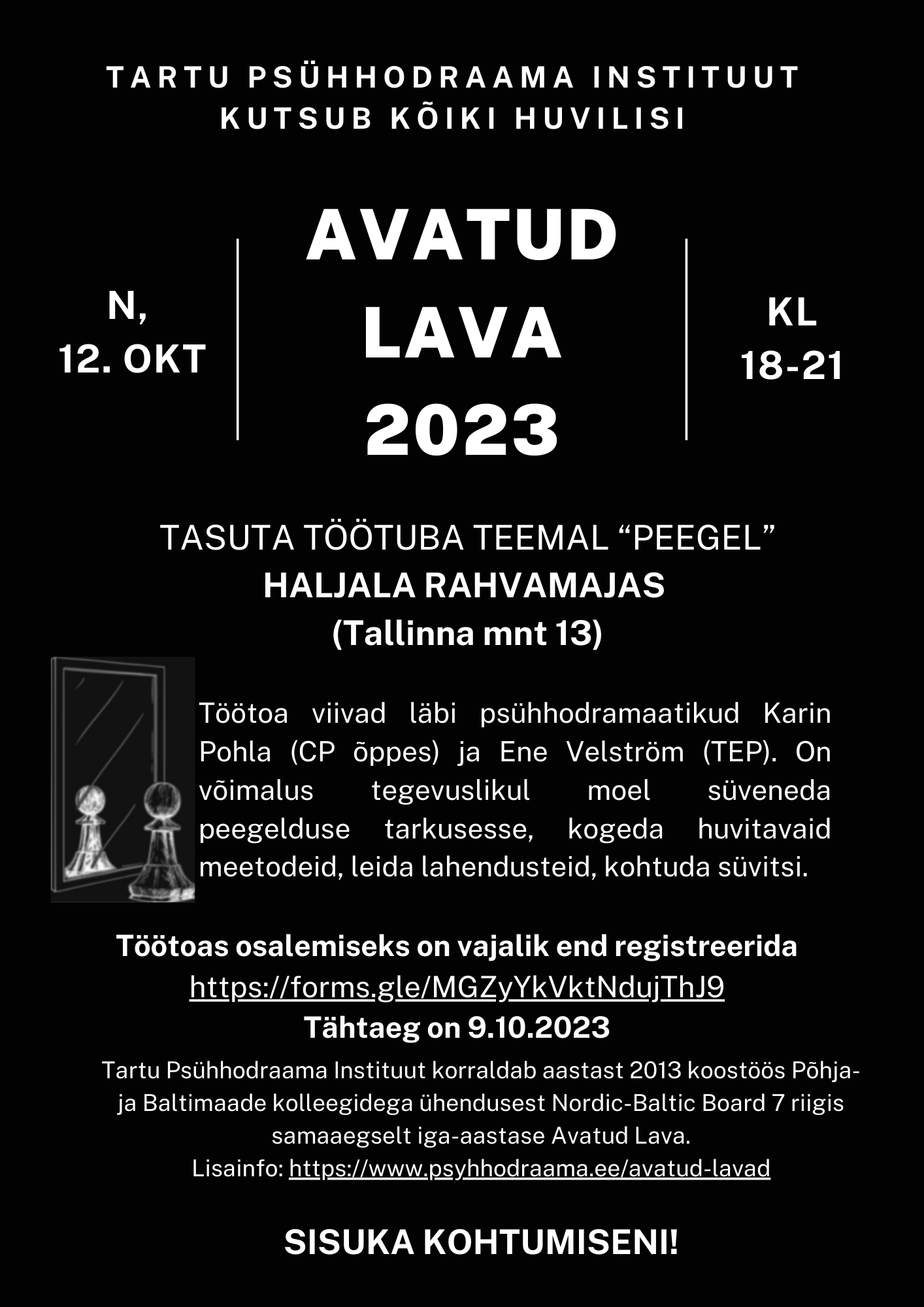 Avatud Lava Haljalas must