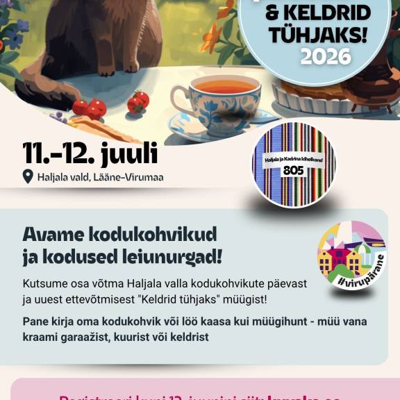 Haljala valla kodukohvikute päevad toimuvad 11.-12. juulil