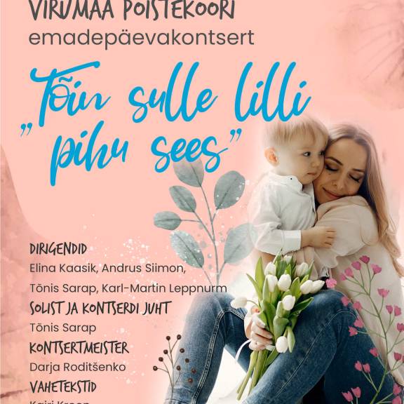 Virumaa Poistekoori emadepäevakontsert Haljala rahvamajas 09. mail kell 16:00