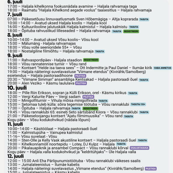Tähistame koos Haljala ja Kadrina kihelkondade 805. aastapäeva pidustusi Haljala vallas!